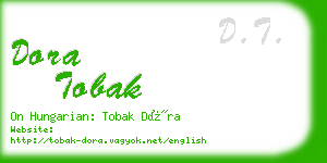 dora tobak business card